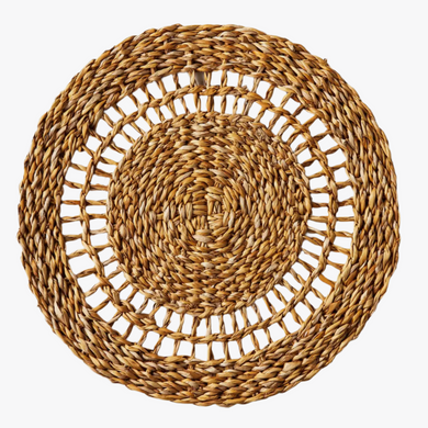 open weave seagrass placemat