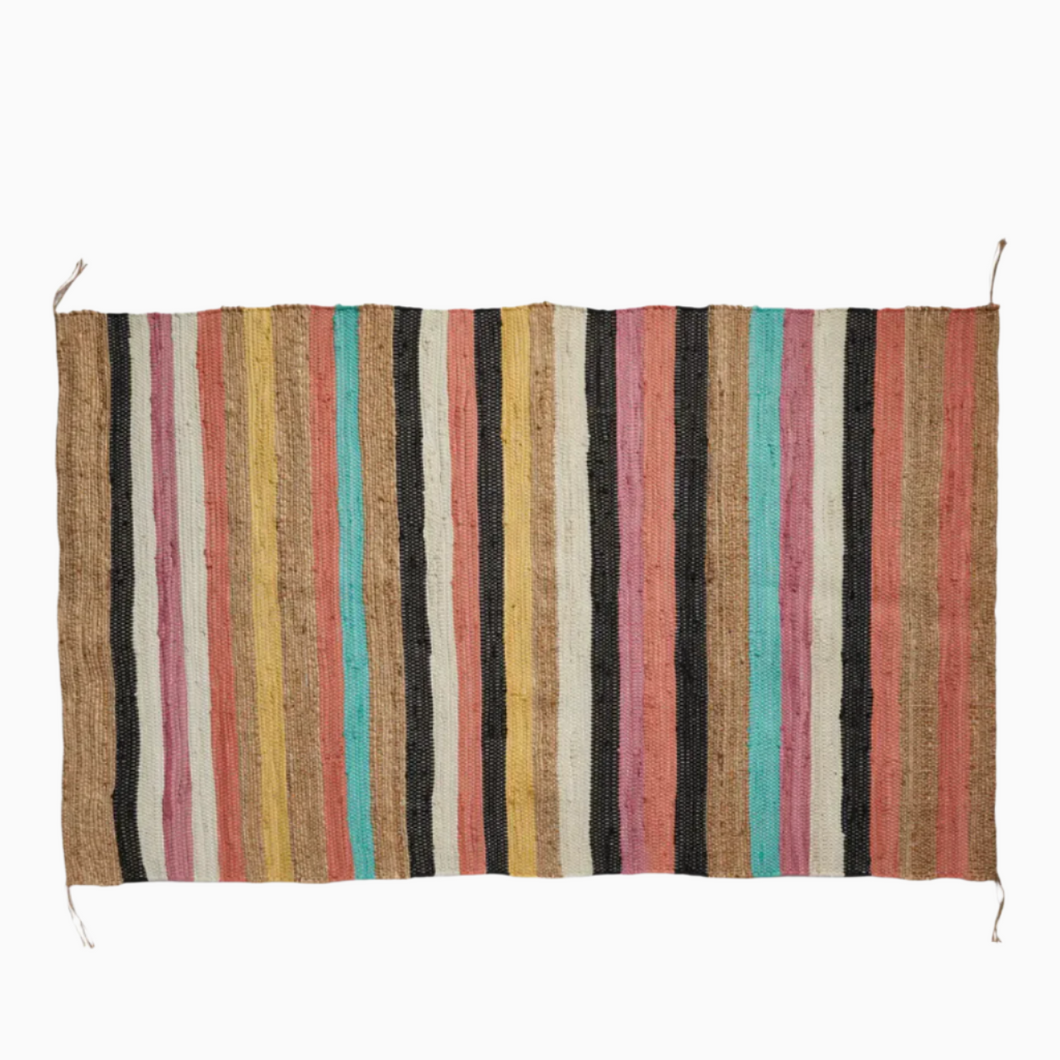 hand woven rag rug