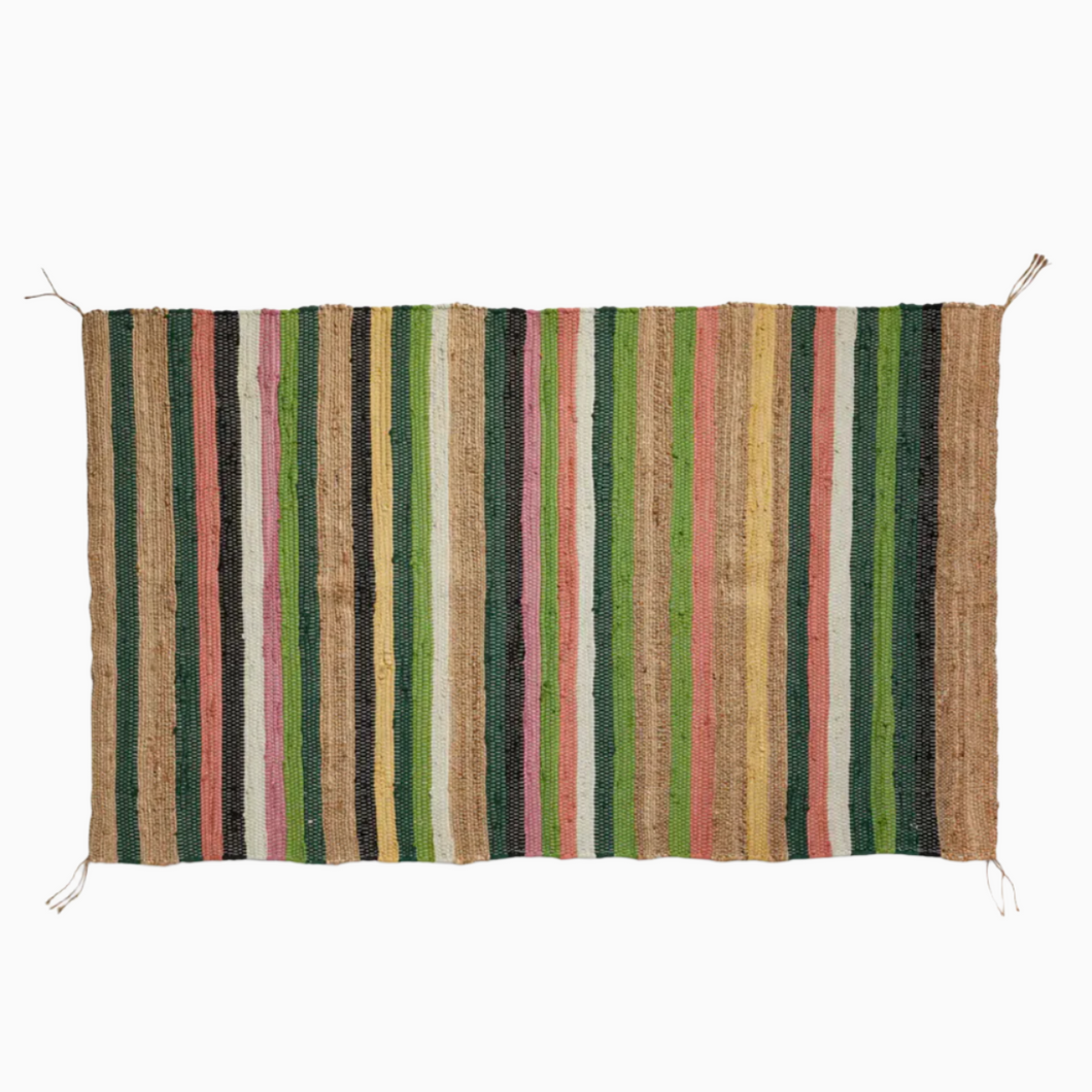 hand woven rag rug