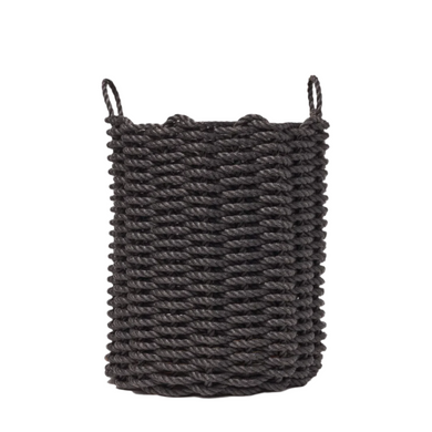 rope basket - charcoal