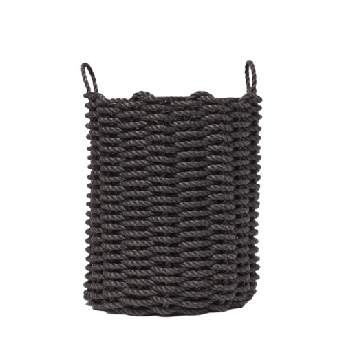 rope basket - charcoal