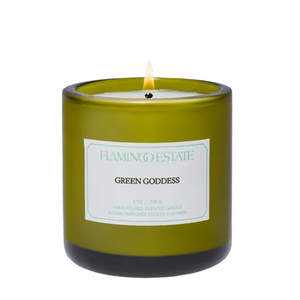 Flamingo Estate green goddess scented candle