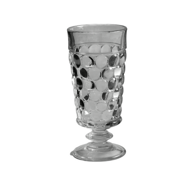 vintage glass footed tumblers