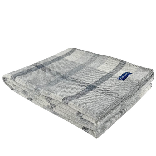 plaid wool throw