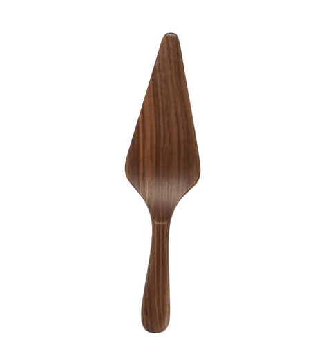 walnut wood pie server
