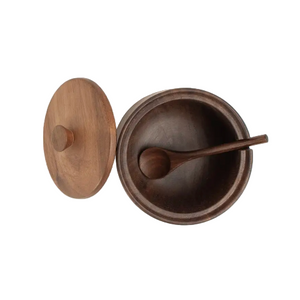 walnut salt cellar