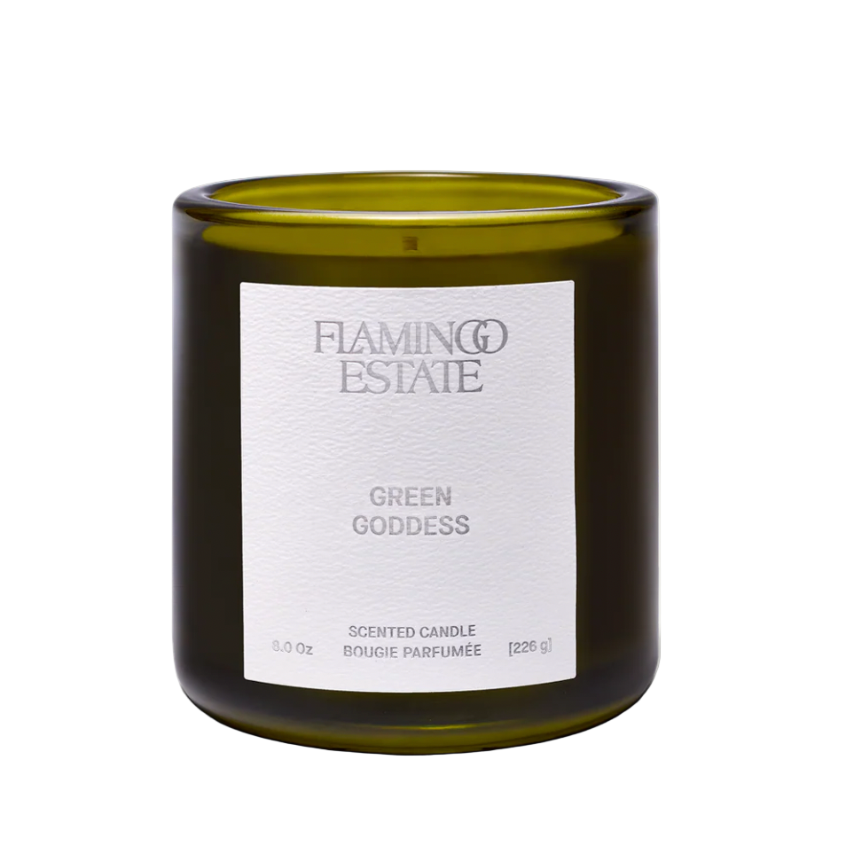 Flamingo Estate green goddess scented candle