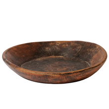 Load image into Gallery viewer, antique oval wood bowl