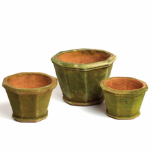 Load image into Gallery viewer, aged terracotta octagonal planter