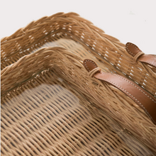 Load image into Gallery viewer, rectangular rattan tray