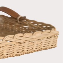 Load image into Gallery viewer, rectangular rattan tray