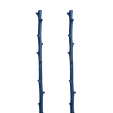 Load image into Gallery viewer, Stick Candle hickory branch beeswax candle, pair