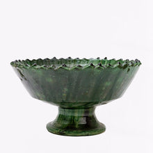 Load image into Gallery viewer, green tamegroute pedestal bowls