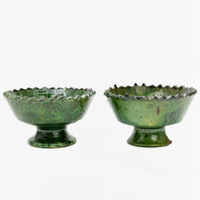 Load image into Gallery viewer, green tamegroute pedestal bowls