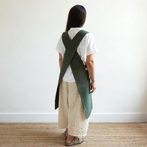 canvas workshop cross-back apron