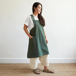 canvas workshop cross-back apron