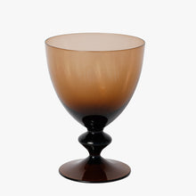 Load image into Gallery viewer, vintage chocolate brown water glass