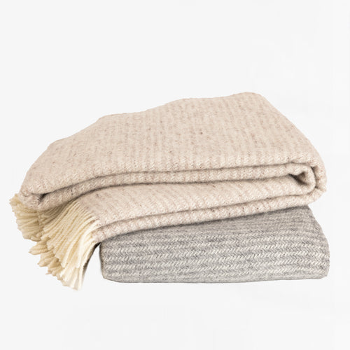 mini stripe wool blanket