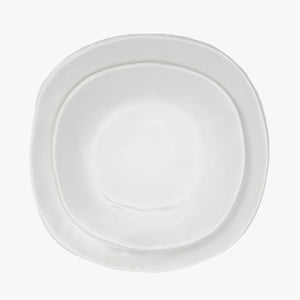 organic dinnerware, white