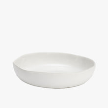 Load image into Gallery viewer, organic dinnerware, low bowl, white