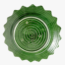 Load image into Gallery viewer, vintage green leaf majolica side plates