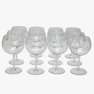 vintage balloon shaped wine glasses