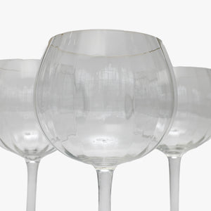 vintage balloon shaped wine glasses
