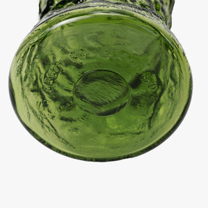 vintage green glass vase