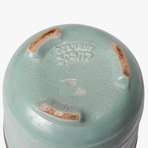 vintage aquamarine ceramic planter
