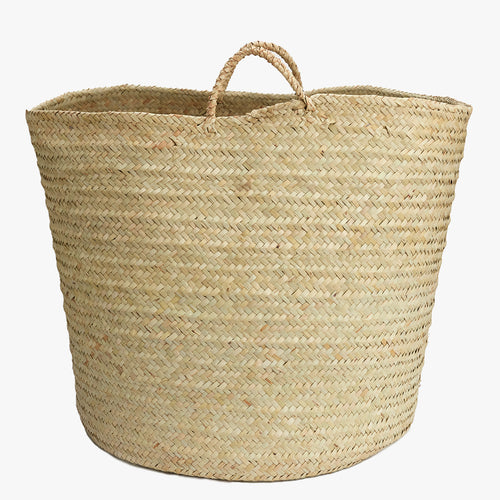 handwoven tall kikapu basket