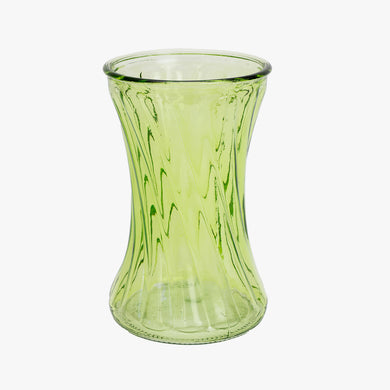 vintage pressed twist glass vase