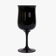 Load image into Gallery viewer, vintage black wine glass