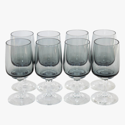 vintage grey glass cordial