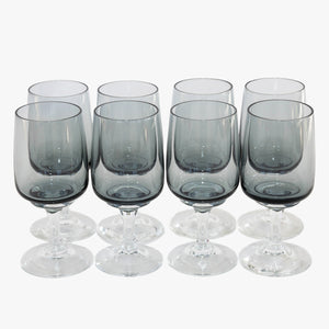 vintage grey glass cordial