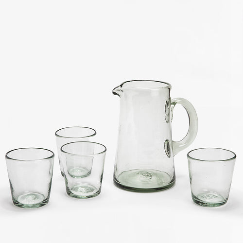 hand blown tapered glass