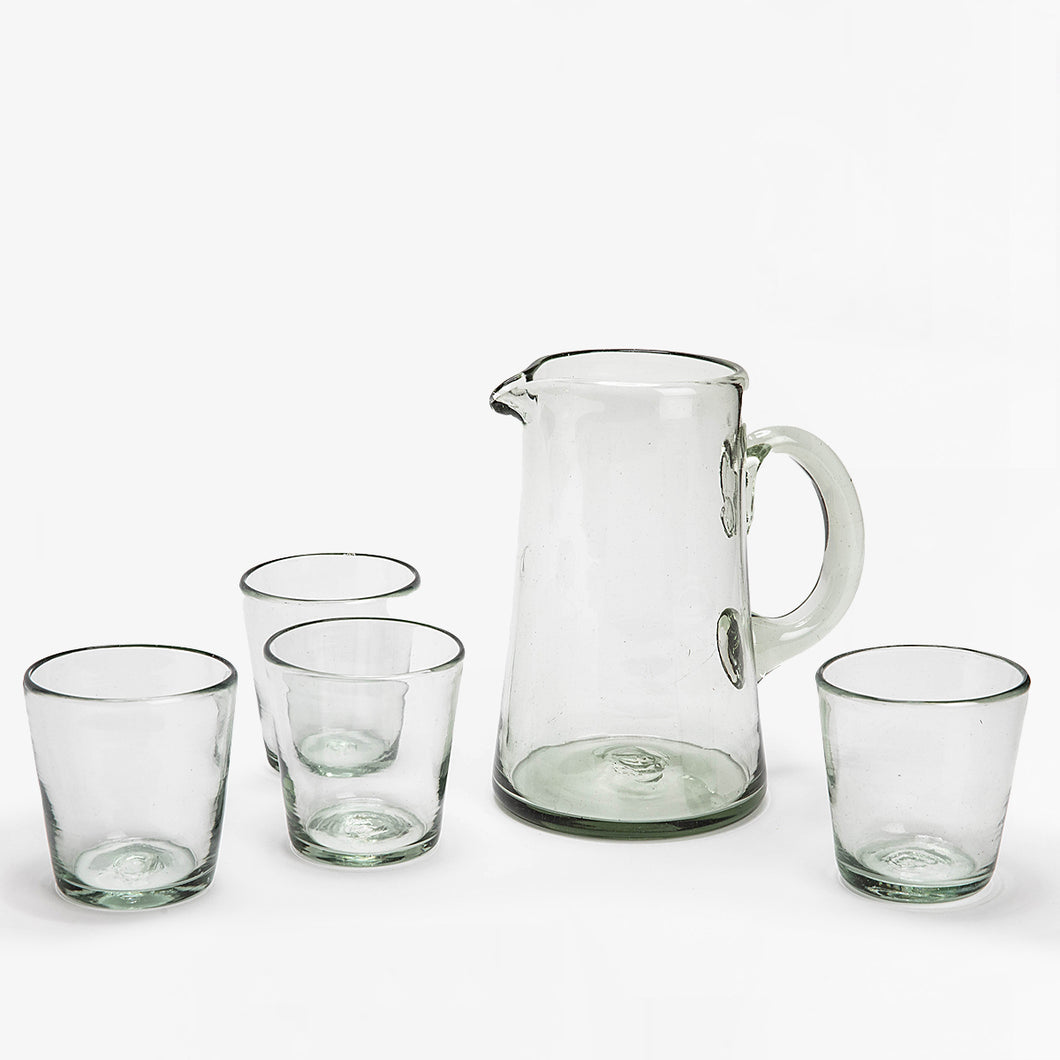 hand blown tapered glass
