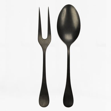 Hawkins NY hudson serving set, 2 pc, stonewash black