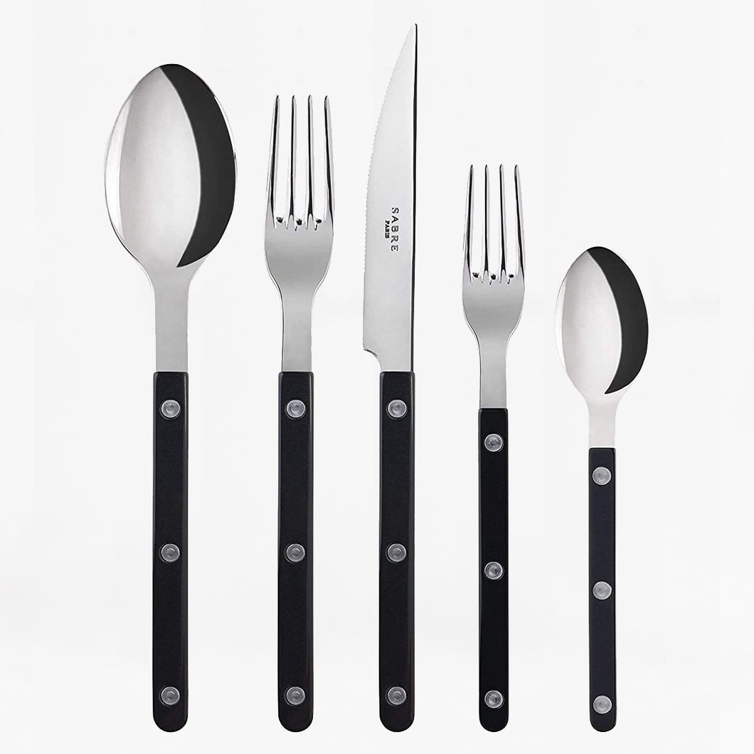 Sabre bistrot black 5 piece flatware