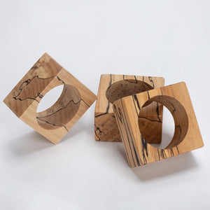 Spencer Peterman spalted maple wood napkin ring