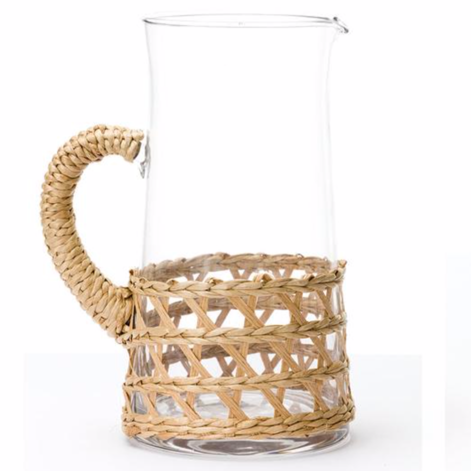 woven wrapped large pitcher