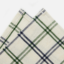 Load image into Gallery viewer, Heather Taylor Home mayfair plaid napkins, hunter/navy