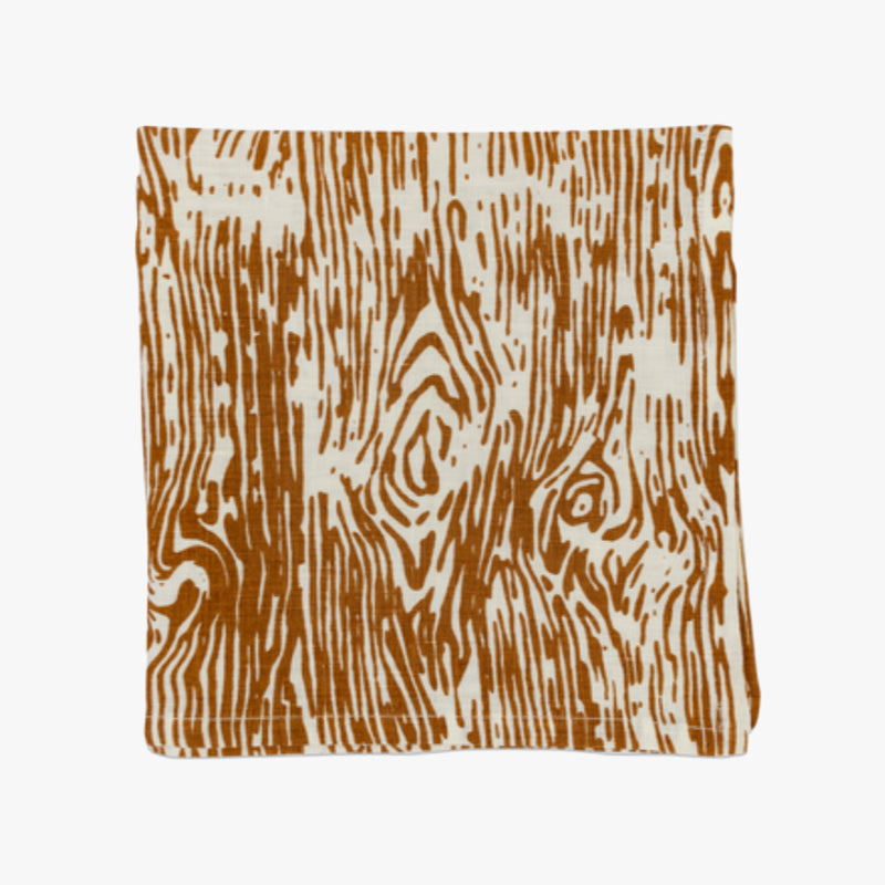 faux bois napkin, spice