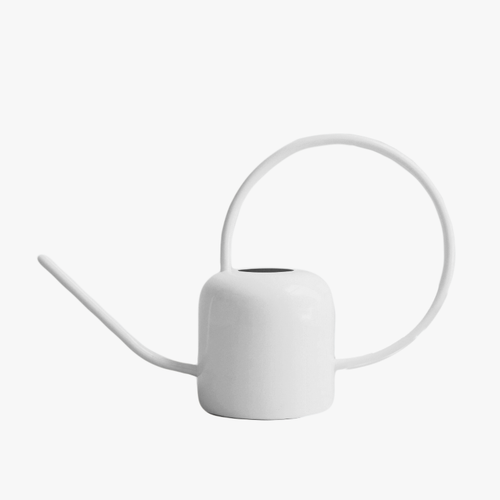 white watering can