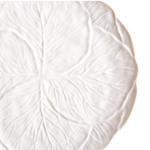 cabbage leaf melamine plates, set of 4