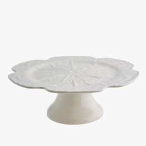 beige cabbage cake stand