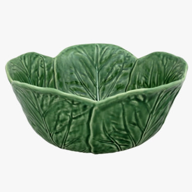green cabbage tall salad bowl