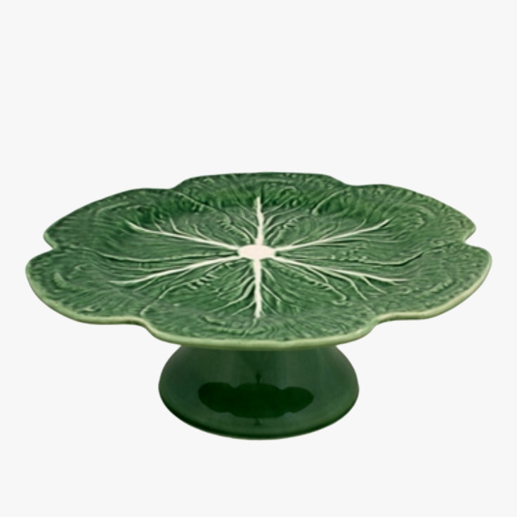 green cabbage cake stand