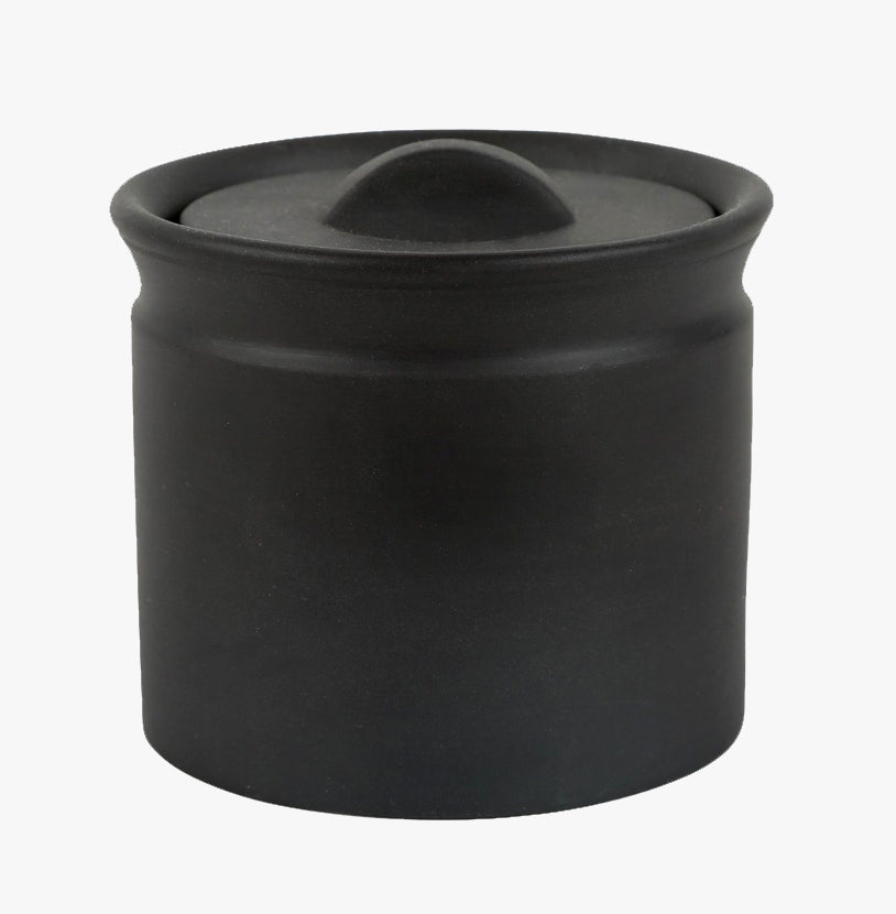 larder crocks, matte black