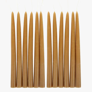 hand dipped taper candles, 12